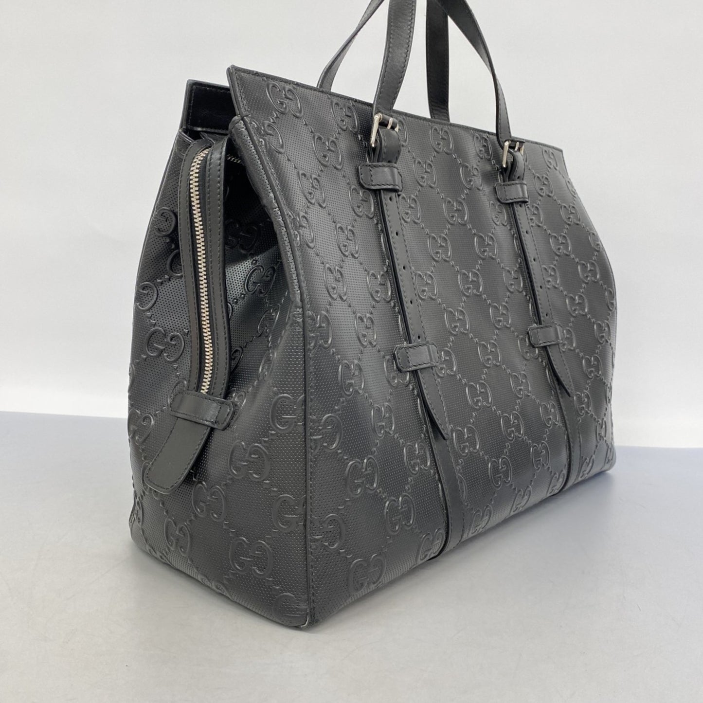 Gucci Boston Bag With Gg Embossing