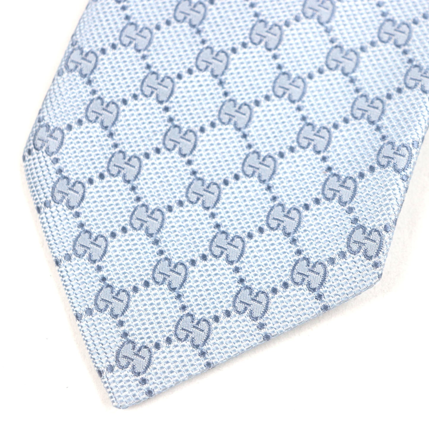 Gucci 562827 100% Silk Cravate Gg Print Necktie
