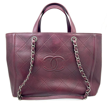 Chanel Chanel Shoulder Bag Matelasse Wine Red Tote Handbag Chain