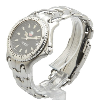 Tag Heuer Cell Watch Wg1214-K0 Quartz Black Dial Stainless Steel