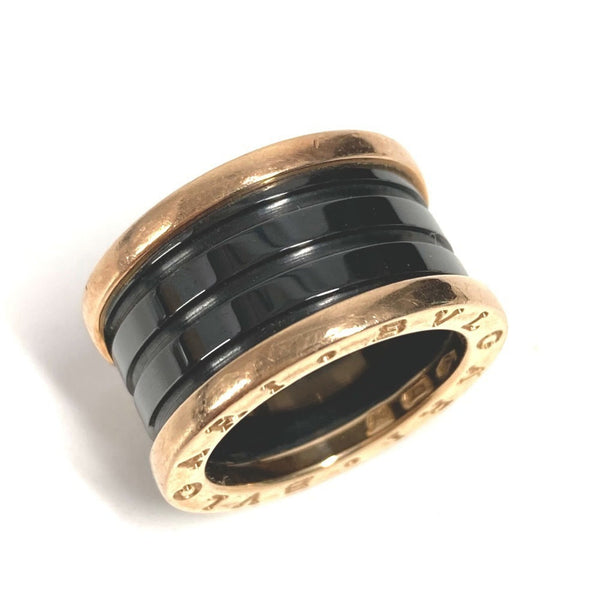 Bvlgari B-Zero1 3-Band Gold Ring In Au750 Ceramic