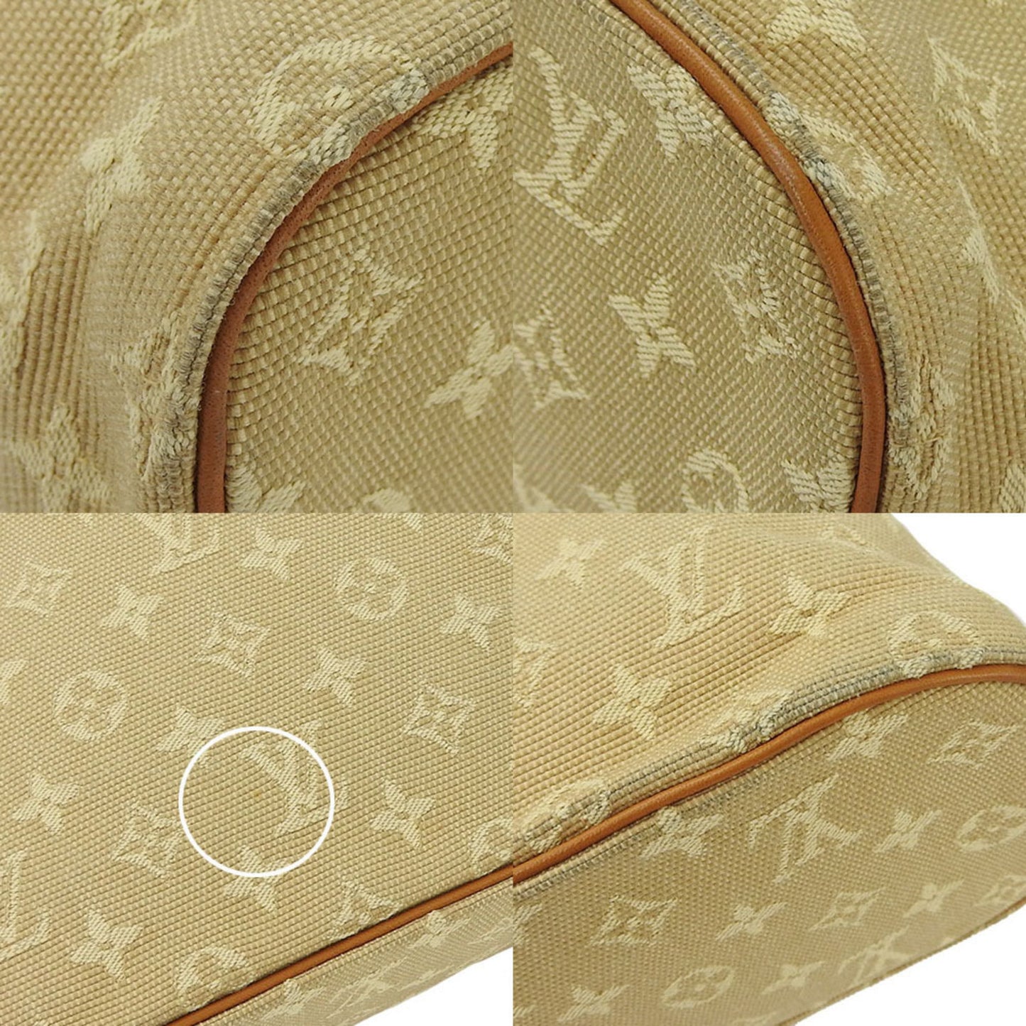 Louis Vuitton Tote Bag Lucille Pm M92684 Monogram Beige Canvas Leather