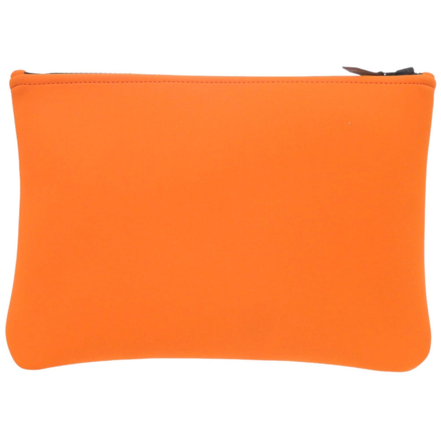 Unused Herms Neoban Mm Nylon/Polyamide Orange Pouch 0575 Hermes