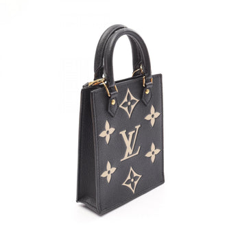 Louis Vuitton Petite Sac Plat Two-Tone Leather Handbag Monogram Empreinte