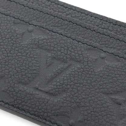 Louis Vuitton Porte Carte Lv Charm Monogram Empreinte Noir M82132 Black Unused