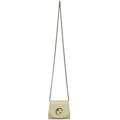 Gucci Shoulder Bag Ec-24017 Cream White Blondie 725219 Leather 0416 Gucci Crossbody Gg Wallet