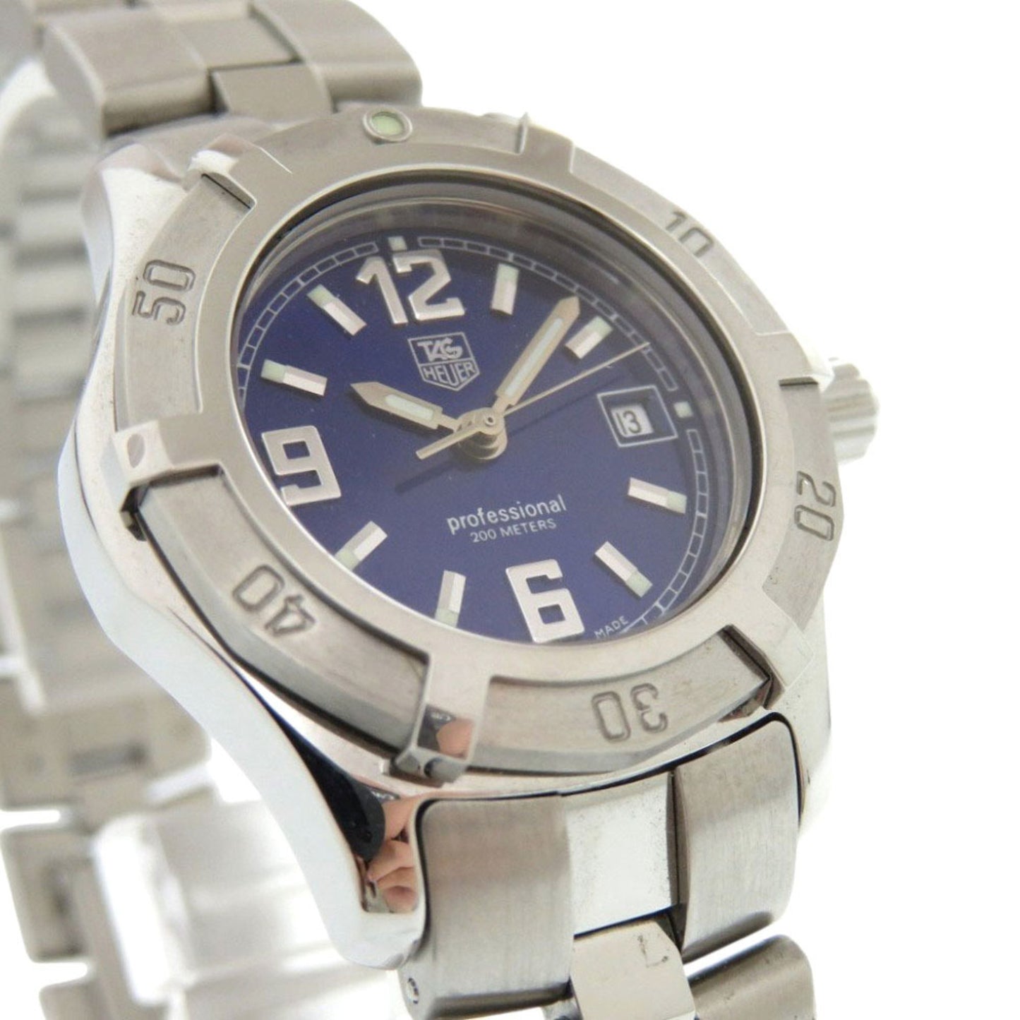 Tag Heuer Exclusive Wn1312 Professional 200M Stainless Steel Blue Quartz Watch