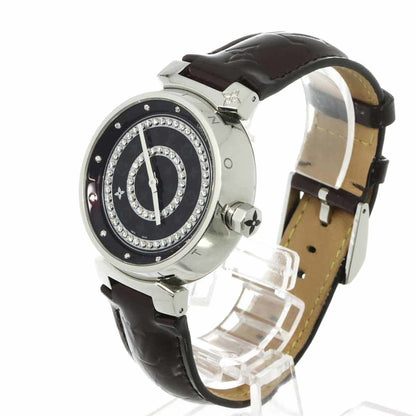 Louis Vuitton Tambour Disc Amaranth Diamond Gm Q111C