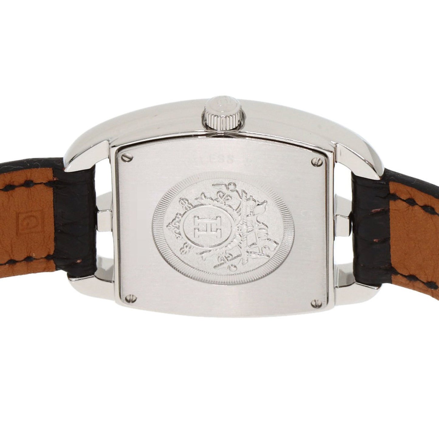 Hermes Herms Ct1.210 Cape Cod Tonneau Watch In Stainless Steel