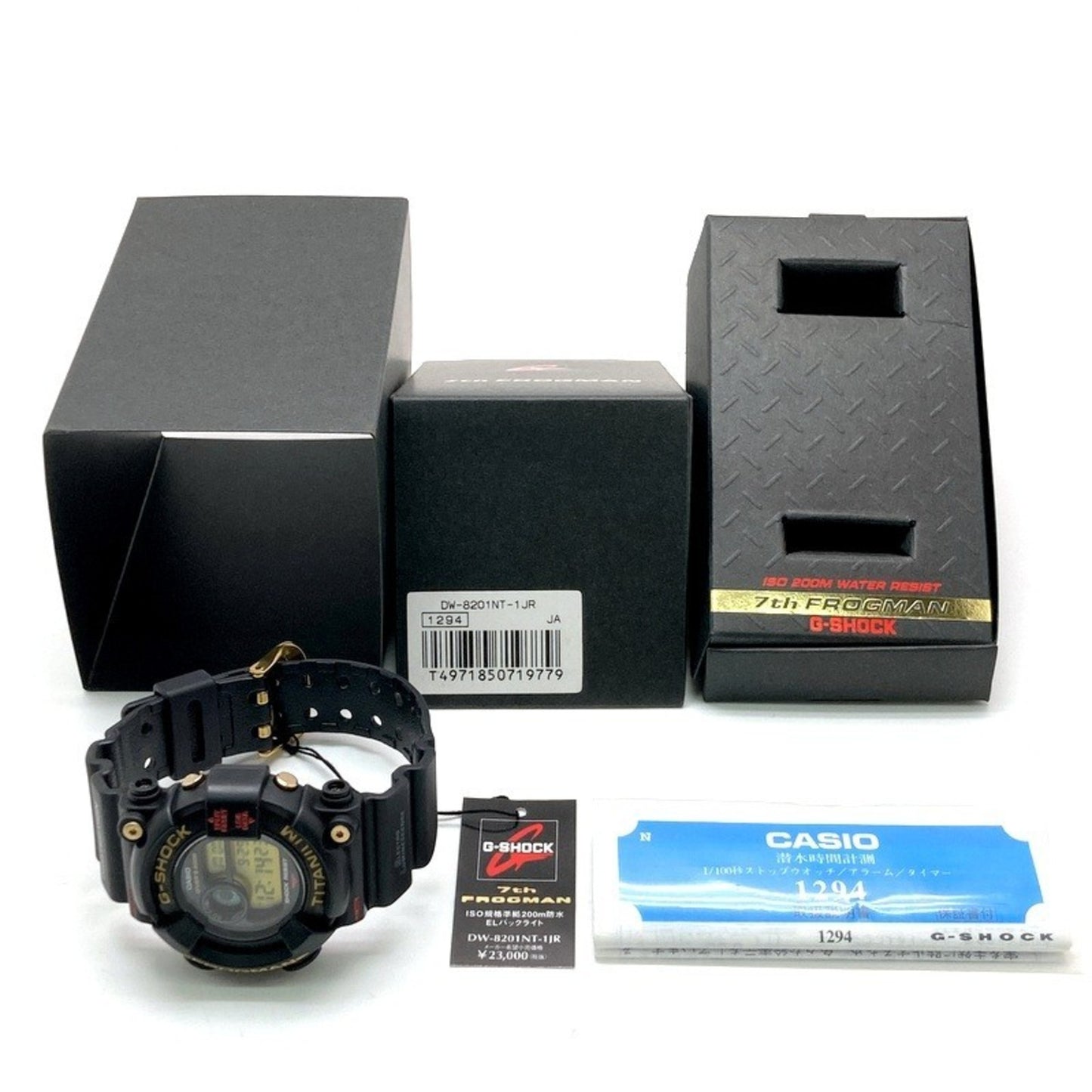 G-Shock Casio Dw-8201Nt-1 7Th Frogman Watch