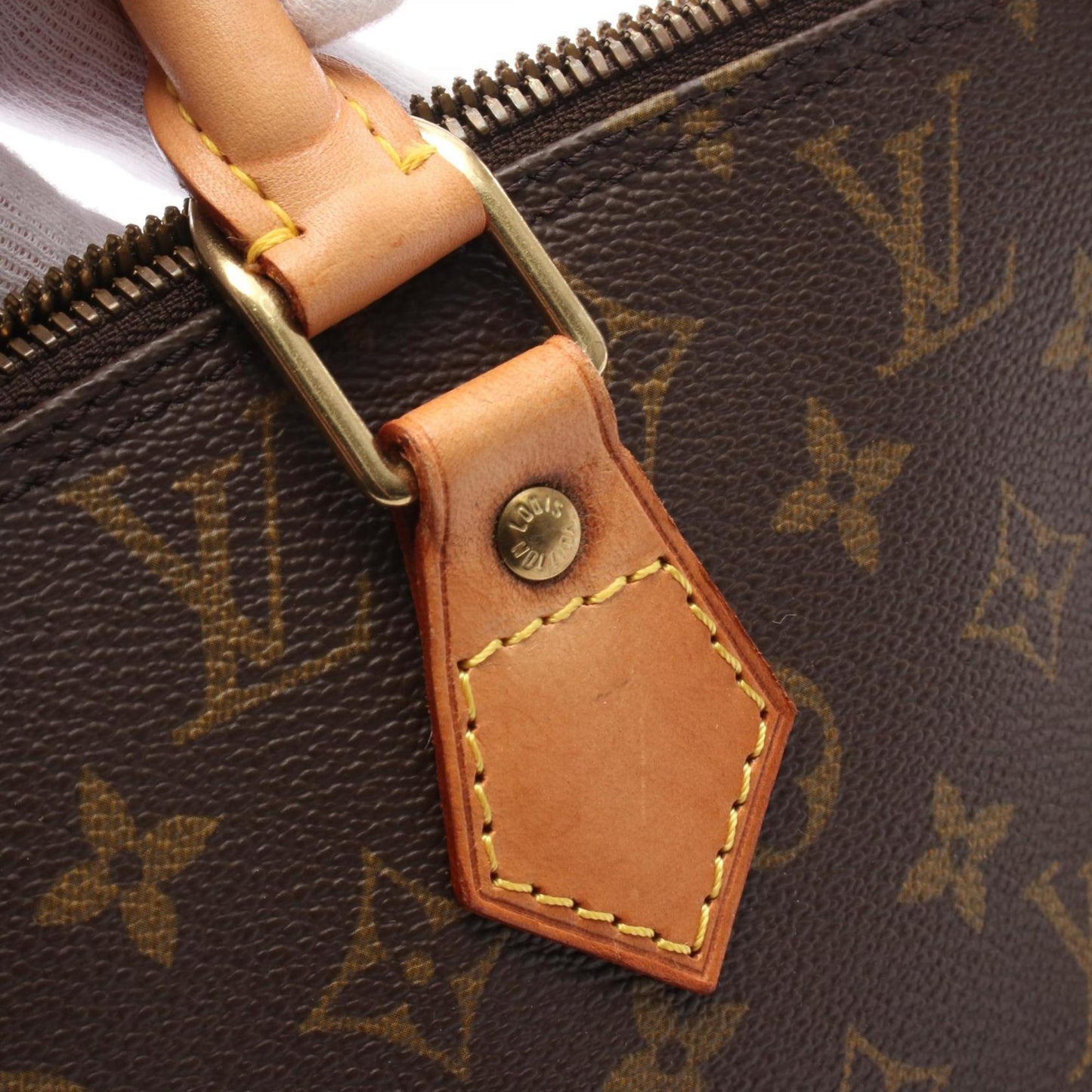 Louis Vuitton Alma Pm Handbag Coated Canvas Leather Monogram