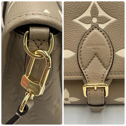 Louis Vuitton Diane 2-Way Shoulder Bag M46583 Monogram Empreinte In Greige