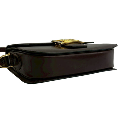 Celine Carriage Leather Shoulder Bag/Pochette/Sacoche In Brown