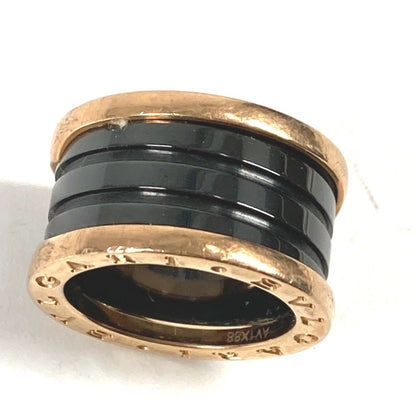 Bvlgari B-Zero1 3-Band Gold Ring In Au750 Ceramic