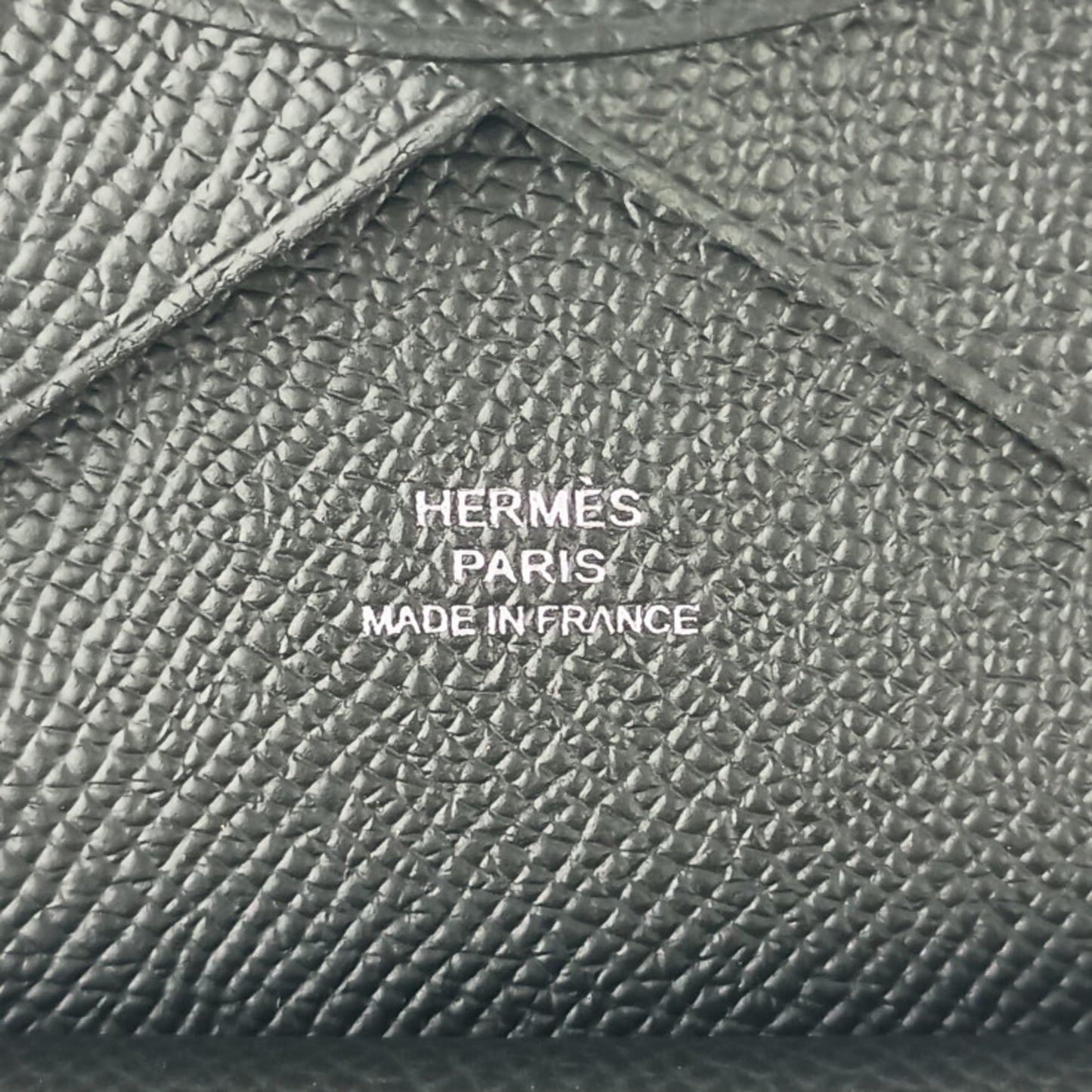 Hermes Calvi Duo Black Epson Wallet/Coin Case For Men And Women