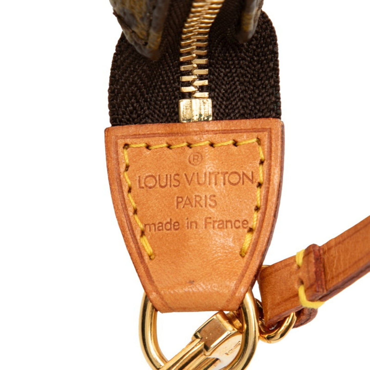 Louis Vuitton Monogram Pochette Accessoires Handbag M51980 Brown Leather