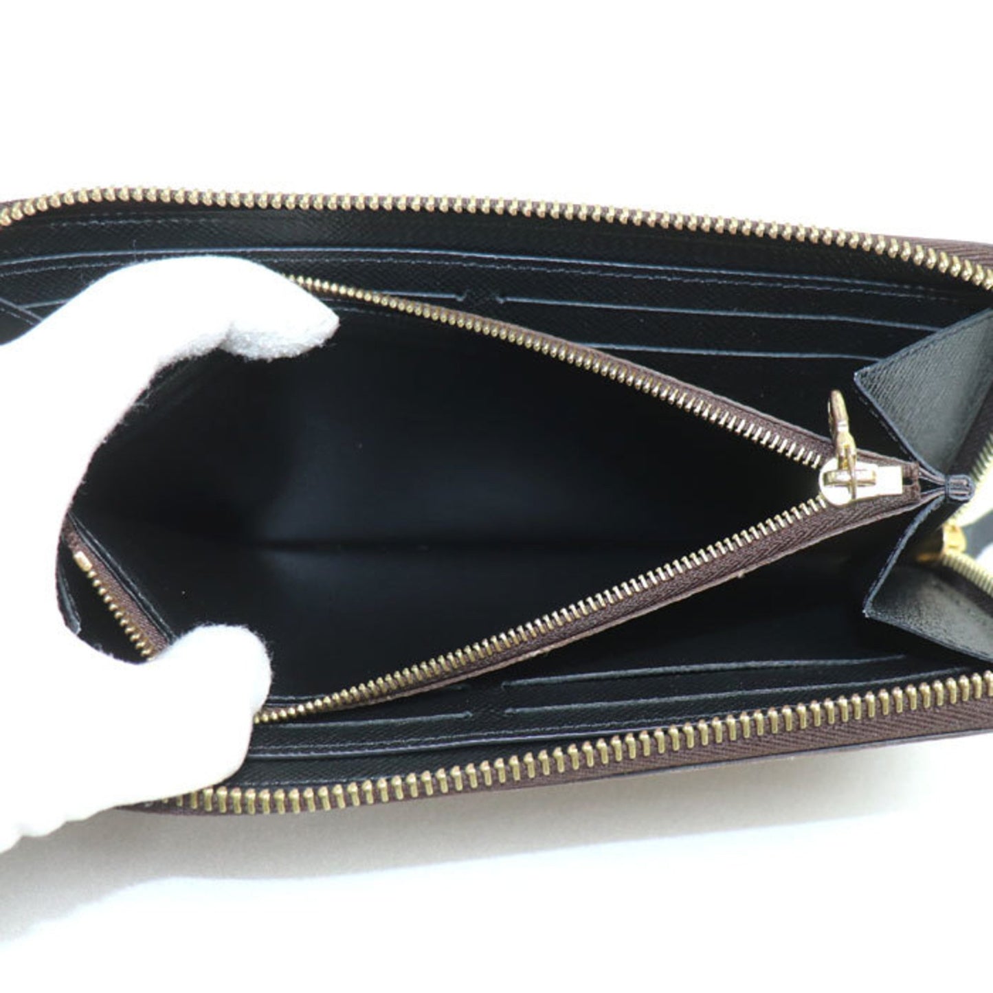 Louis Vuitton Louis Vuitton Portefeuille Clemence Long Wallet Round Monogram Reverse Brown M82336