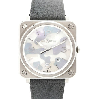 Bell & Ross Aviation Camouflage Brs-64-S-05335 White Dial