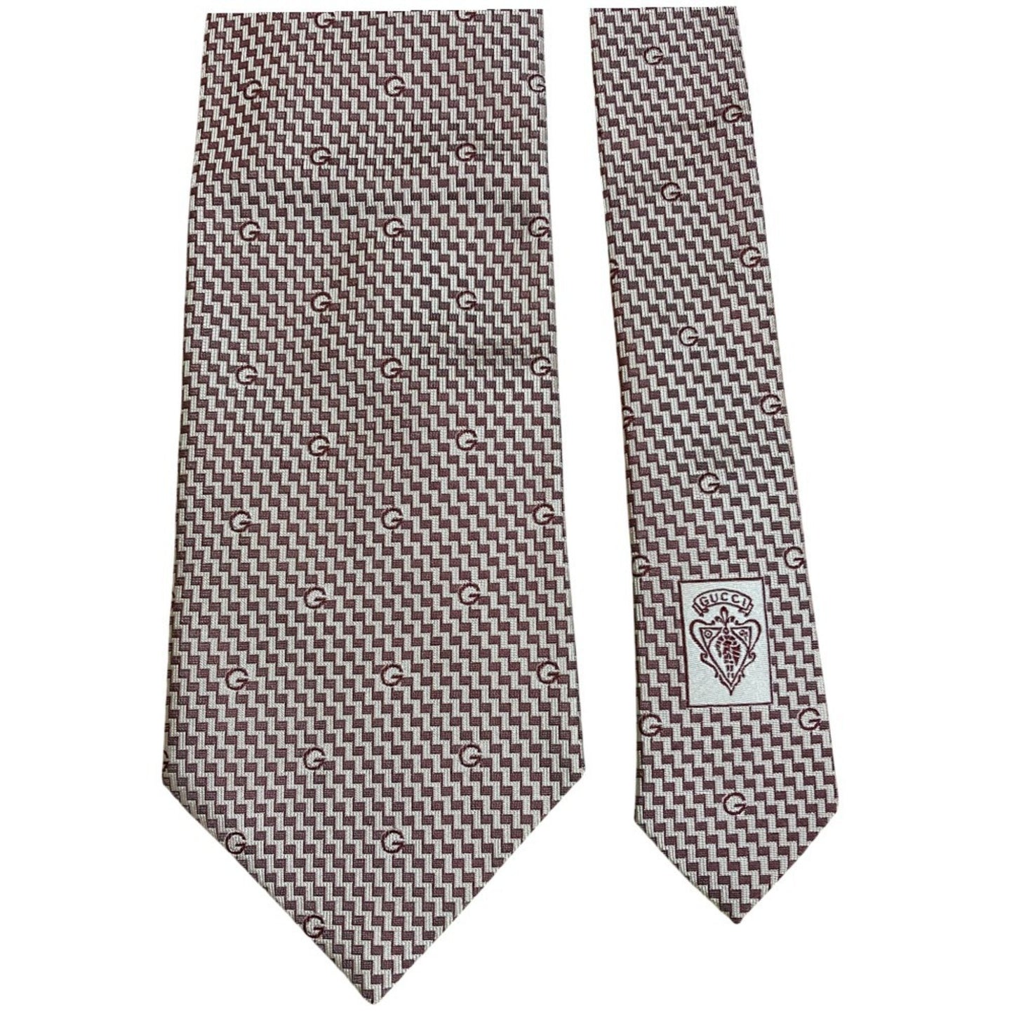 Gucci G Logo All-Over Print Wide Tie