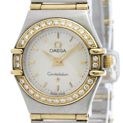 Polished Omega Constellation Diamond 18K Gold Steel Watch 1267.30 Bf581978