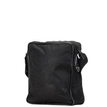 Prada Tessuto Shoulder Bag With Triangle Logo Plate