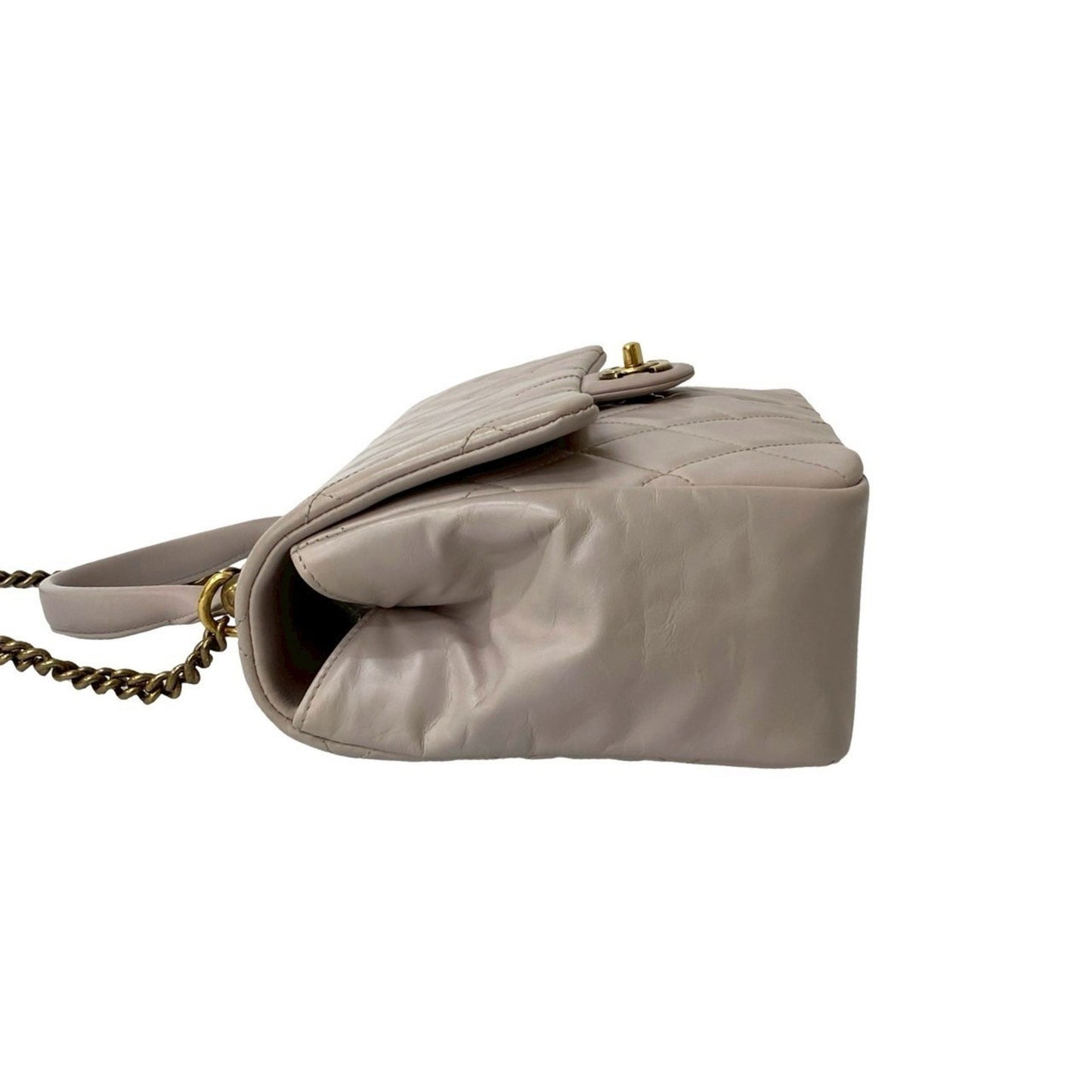 Chanel Matelasse Coco Mark Lambskin Pink Shoulder Bag 07195