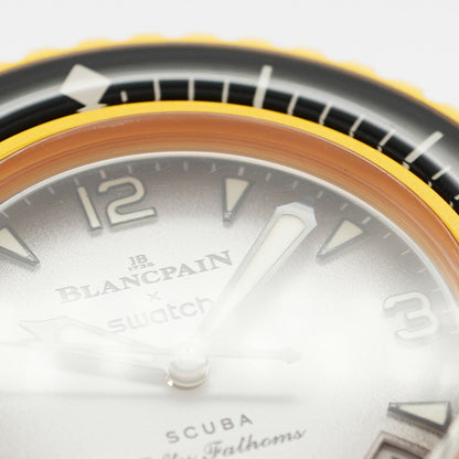 Swatch X Blancpain Pacific Ocean So35P100 White Dial
