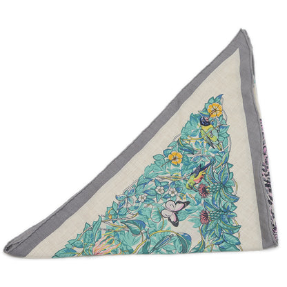 Hermes Triangle Geant Scarf/Muffler Jungle Love Gliacier Natural Multicolor