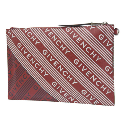 Givenchy Givenchy Clutch Bag Ned0169 Second Leather Red X White Black