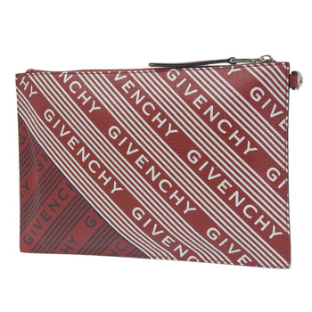Givenchy Givenchy Clutch Bag Ned0169 Second Leather Red X White Black