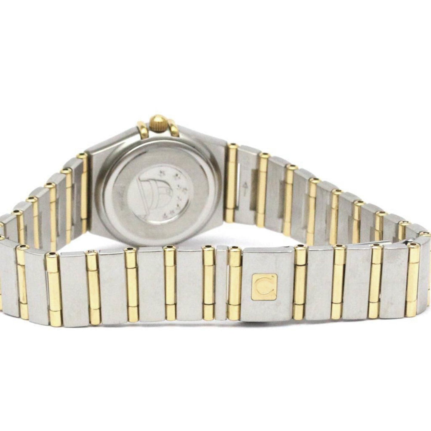 Omega Constellation Mop 18K Gold Steel Quartz Watch 1262.70 Polished