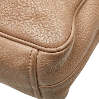 Prada Shoulder Bag In Beige Leather