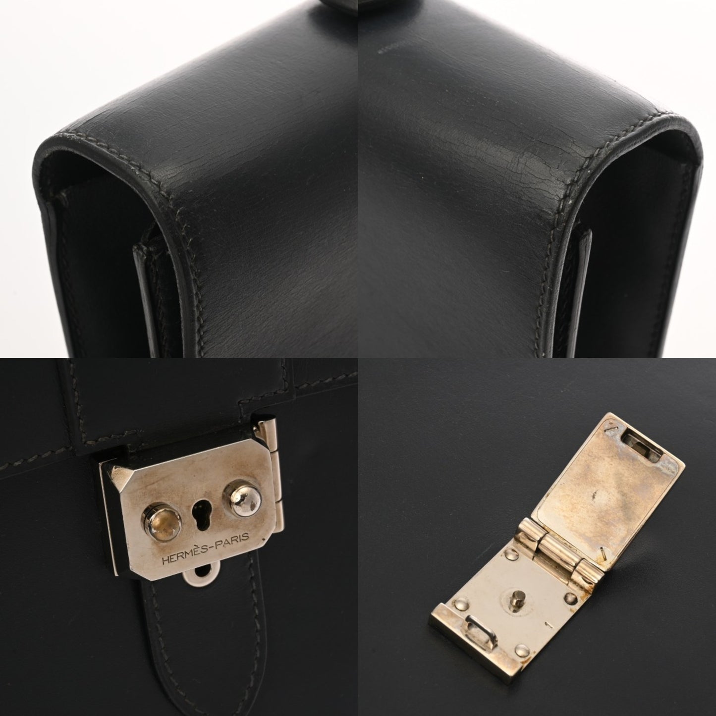 Hermes Sac A Depeche 34 Blue Indigo C Stamp (Circa 1999)