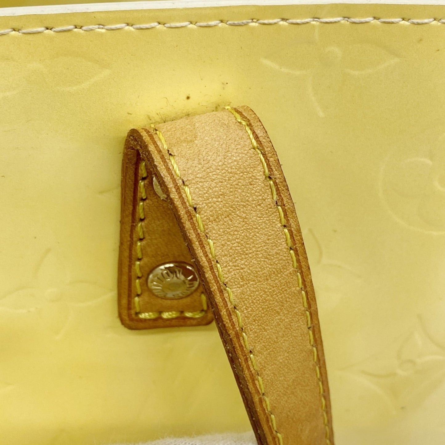 Louis Vuitton Vernis Reed Pm Handbag M91336 Pearl