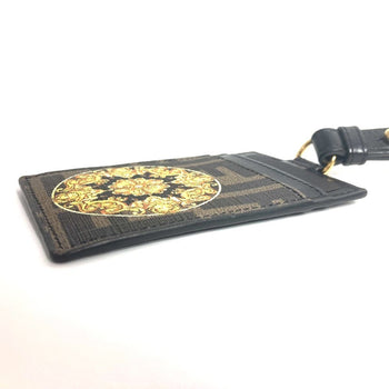 Fendi Versace Collaboration Versace Logo Fendace Zucca Business Card Holder With Strap