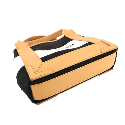 Balenciaga Navy Cabas Xs 2-Way Tote/Shoulder Bag In Leather