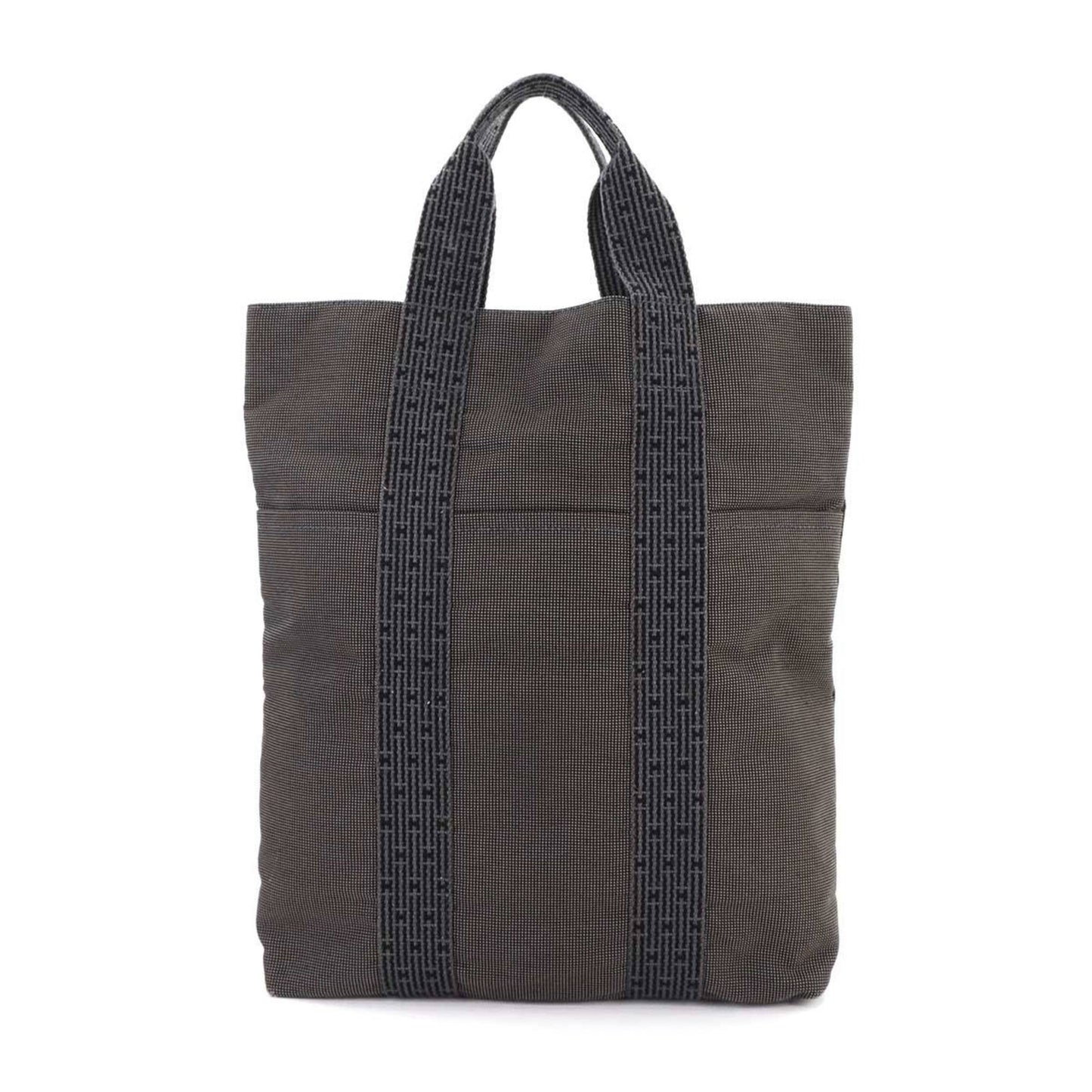 Hermes Herms Herline Cabas Tote Bag In Gray Canvas