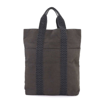 Hermes Herms Herline Cabas Tote Bag In Gray Canvas