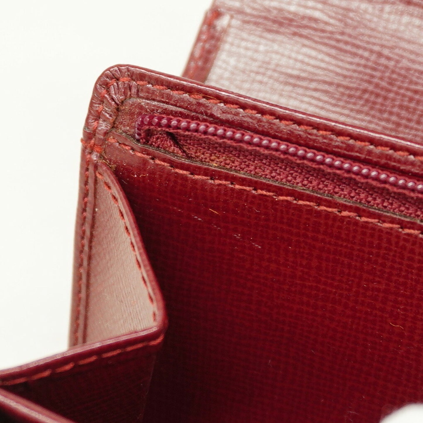 Cartier Must Leather Wallet Bordeaux