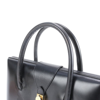 Loewe Leather Tote Handbag In Navy