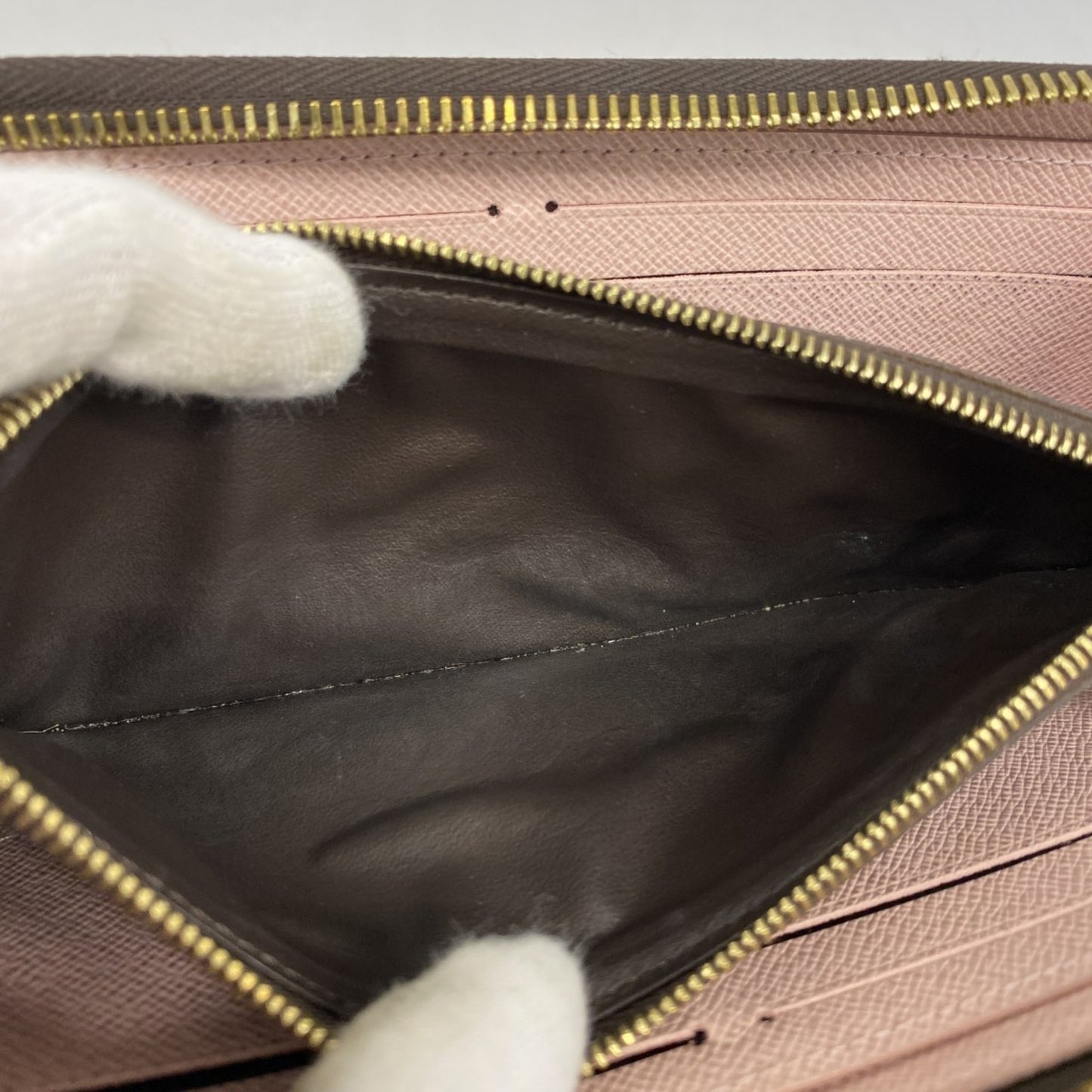 Louis Vuitton Monogram Portefeuille Clemence Long Wallet M61298 Brown Rose Ballerine