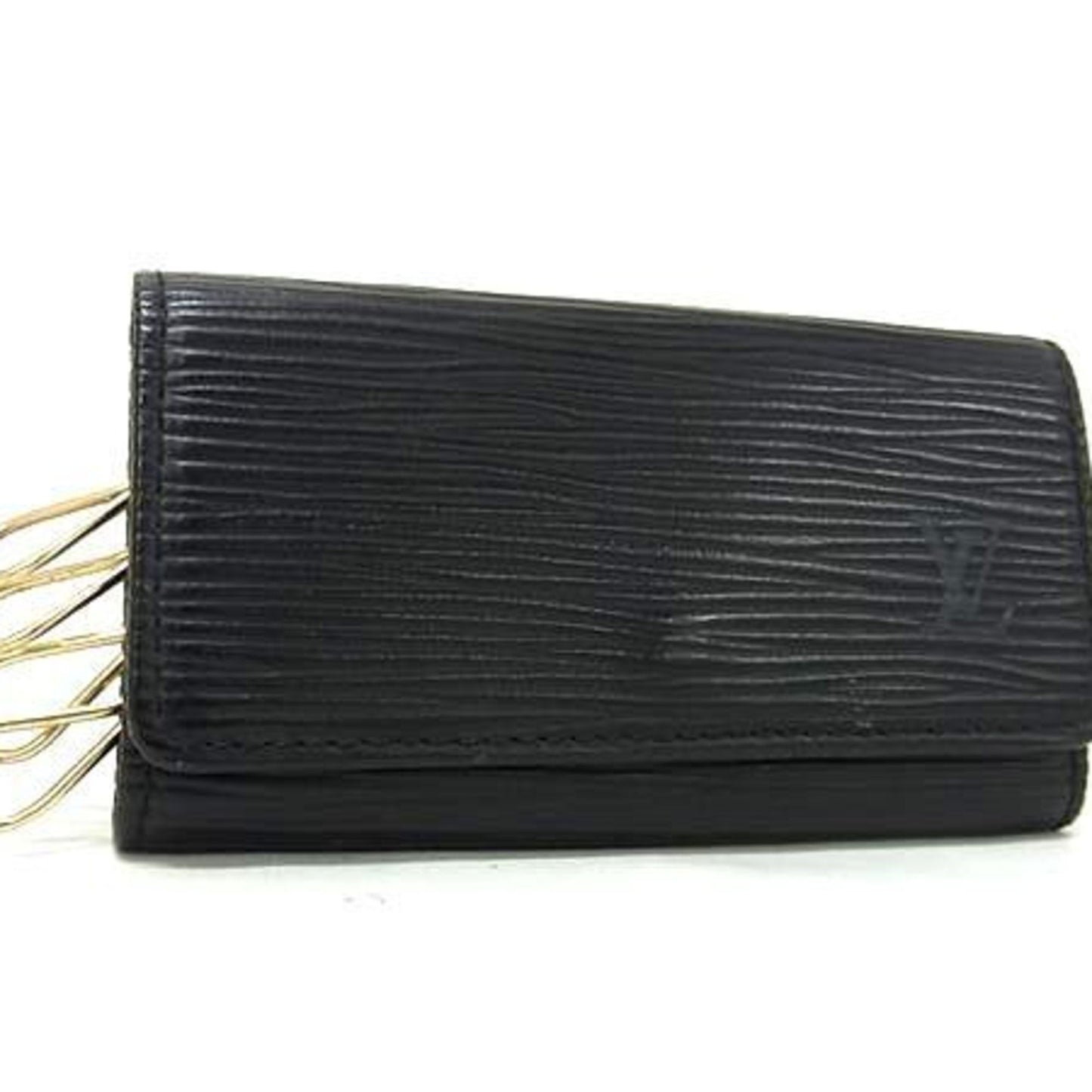 Louis Vuitton Louis Vuitton Multicle 4 Key Case M63822 Black Epi Leather