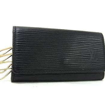 Louis Vuitton Louis Vuitton Multicle 4 Key Case M63822 Black Epi Leather