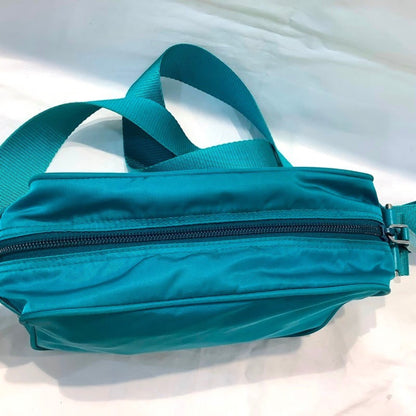 Prada Nylon Shoulder Bag/Pochette Bt0658 Turquoise Kb-9538