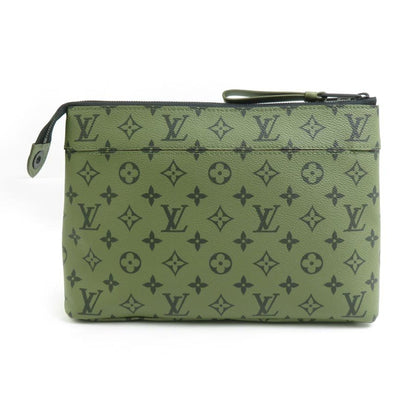 Louis Vuitton Louis Vuitton Clutch Bag Monogram Pochette Voyage Canvas Khaki