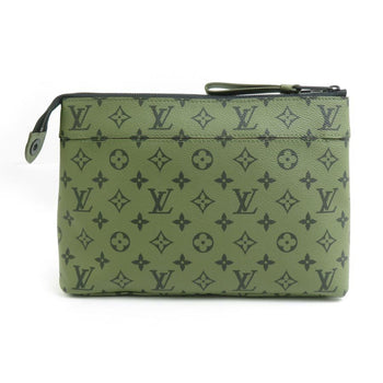 Louis Vuitton Louis Vuitton Clutch Bag Monogram Pochette Voyage Canvas Khaki