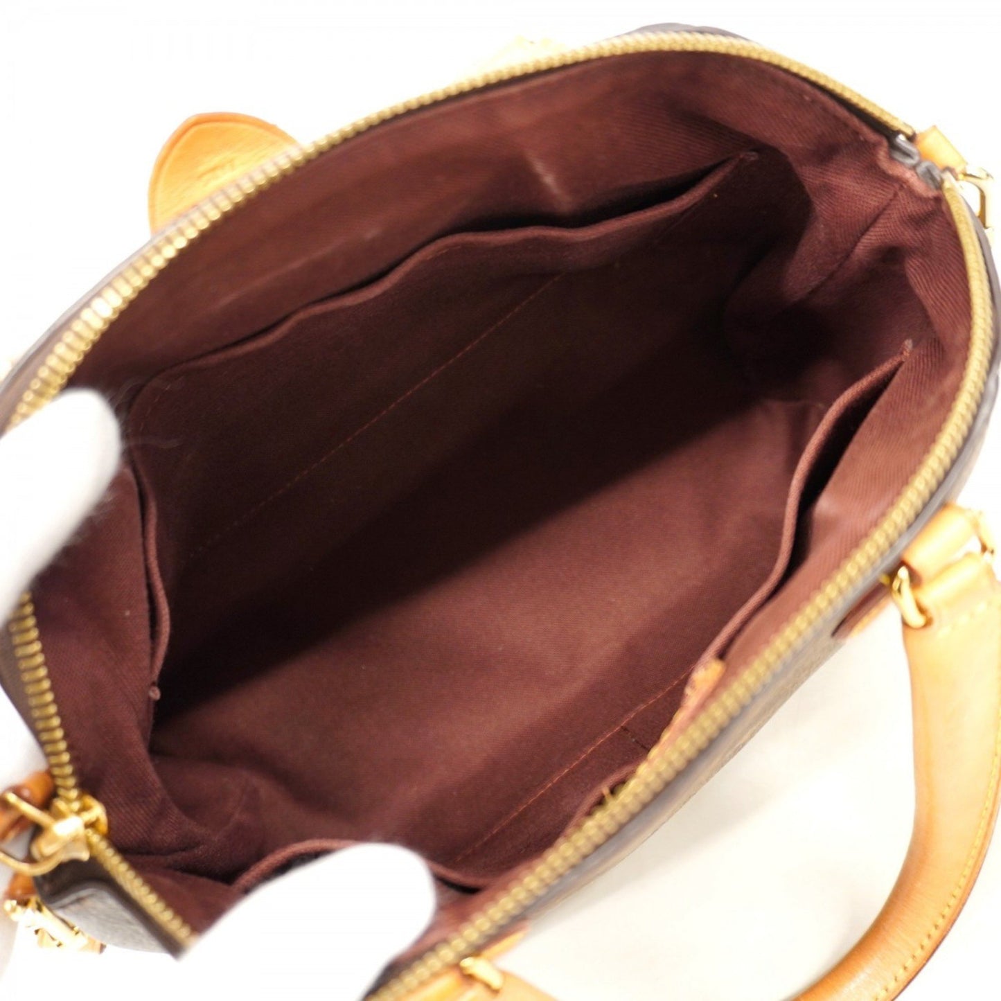 Louis Vuitton Monogram Riboule Pm Handbag M44543 Brown 2-Way Bag