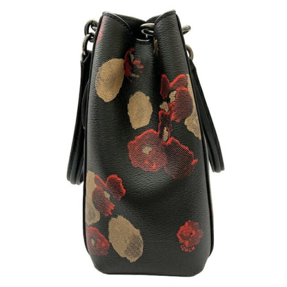 Coach F55539 Black Leather Handbag/Shoulder Bag