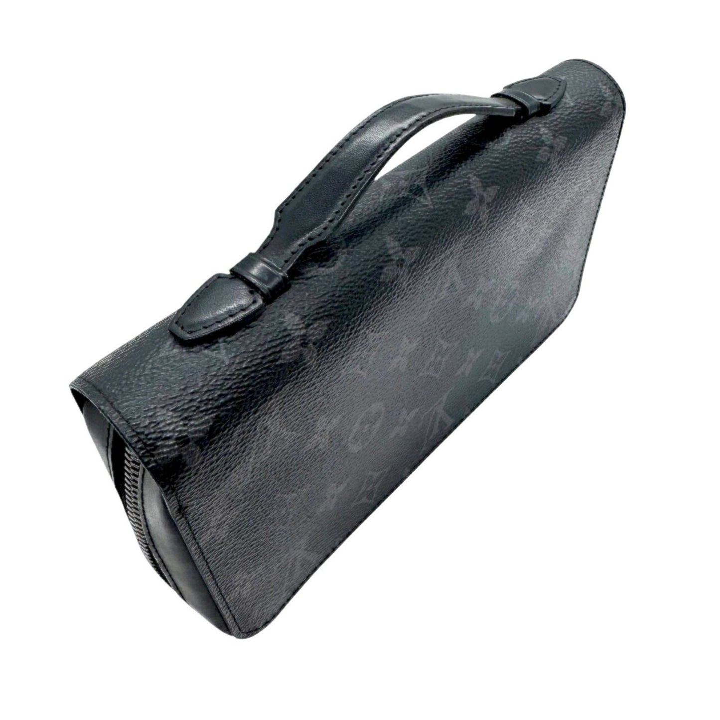 Louis Vuitton Monogram Eclipse Zippy Xl Round Long Wallet