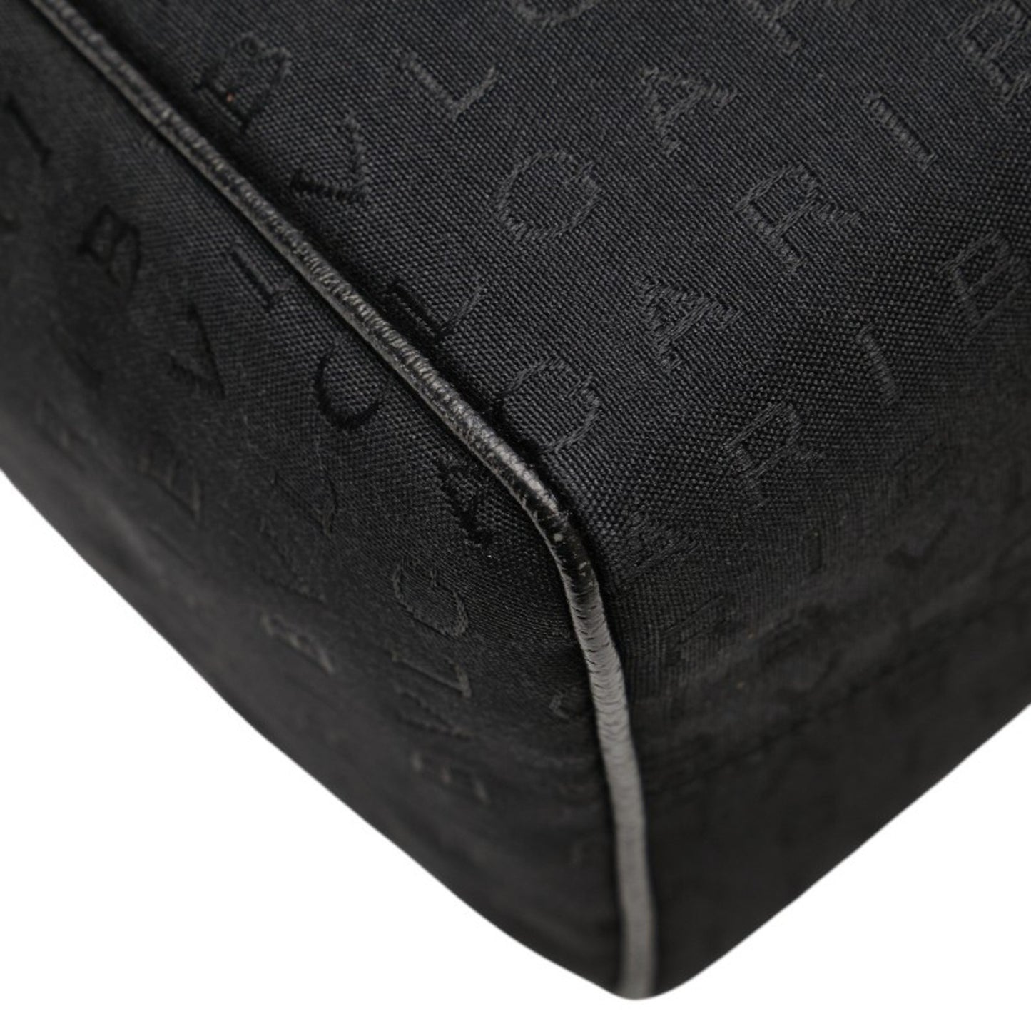 Bvlgari Logomania Tote Bag In Black Canvas